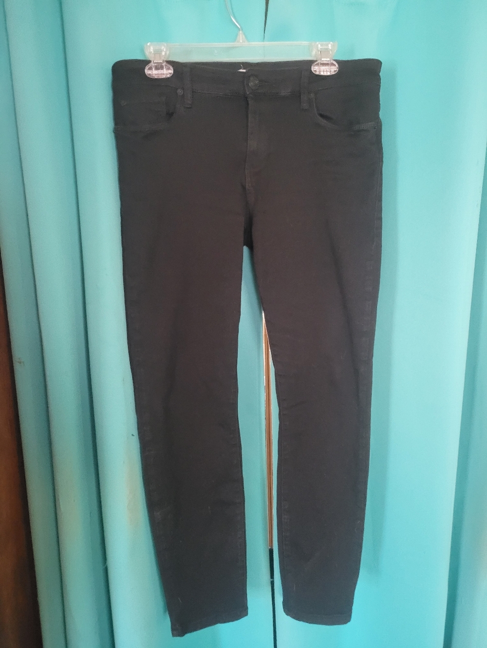 STS Blue Women's Black Slim Fit Jeans - Classic Everyday Style 33" Waist 39" L